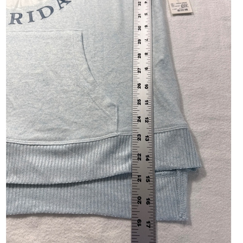 Ocean Drive Anna Maria Island Florida Hoodie Light Blue Heather Graphic Large - Picture 8 of 8